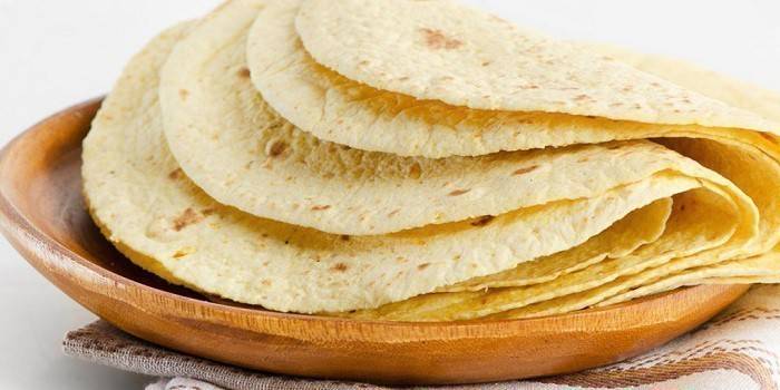 Tortillas en un plato