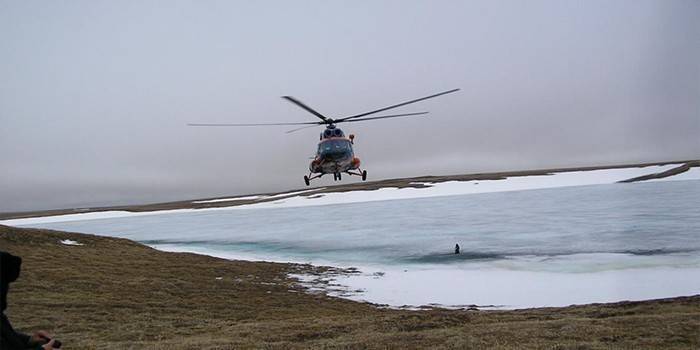 Helikopter nad Jenisejem
