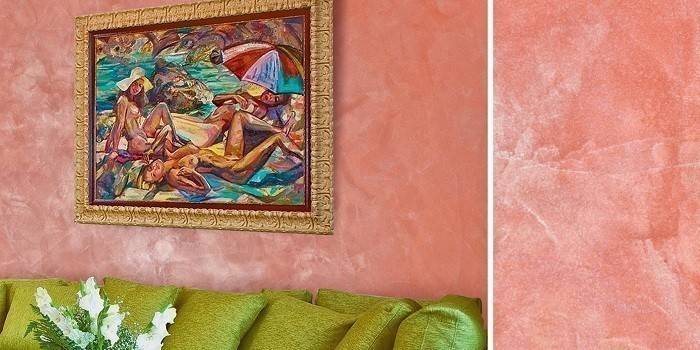 Escayola decorativa perlada en el interior