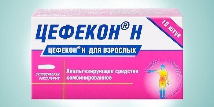 Czopki doodbytnicze Cefekon N.