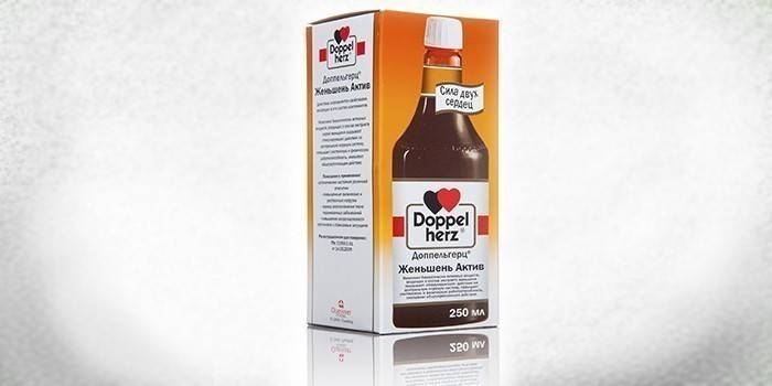 Ženšenový majetok od spoločnosti Doppelherts v balení