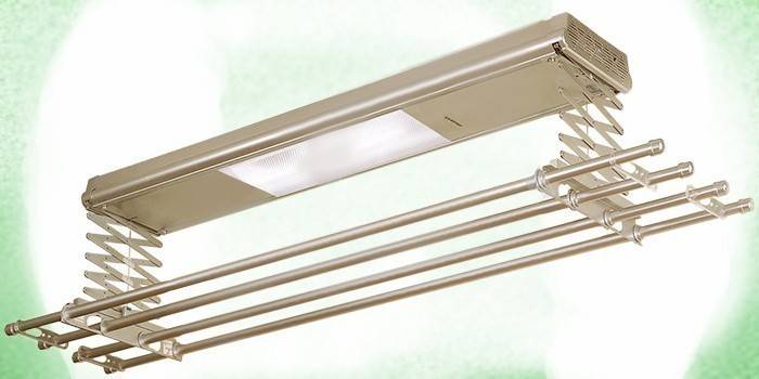 Secador de roupa com abertura automática com abajur Alcona ASB-602 Champagne