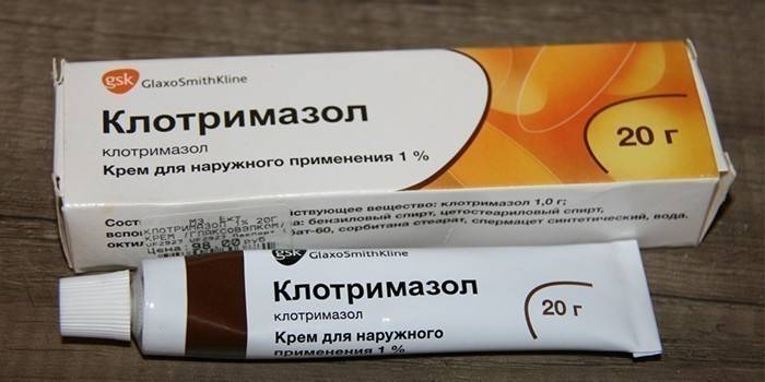 Krem klotrimazolowy w opakowaniu