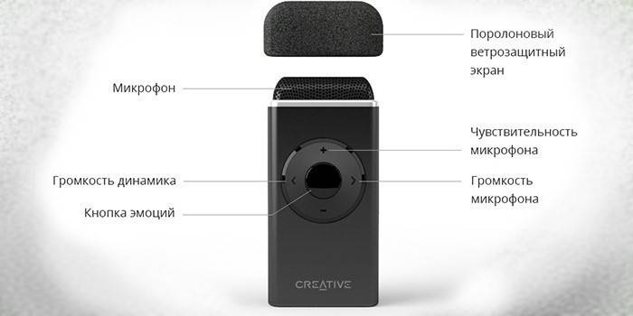 Microfone sem fio para computador Creative iRoar Mic