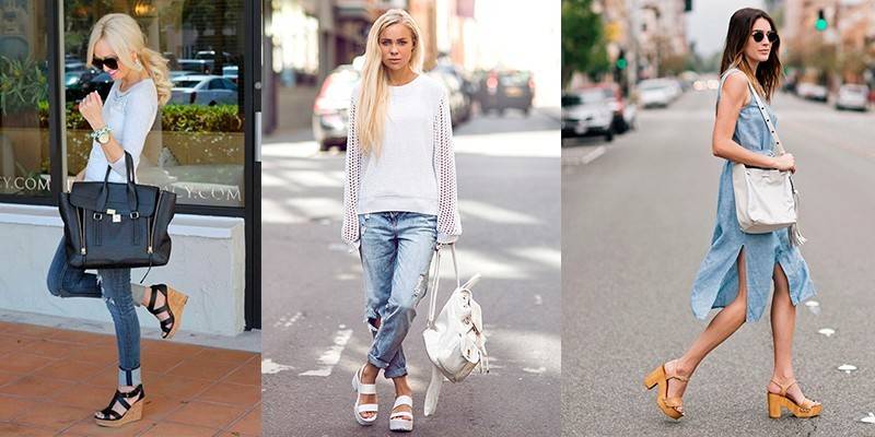 Imágenes de moda con zapatos de verano.