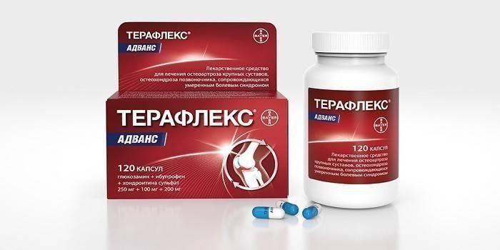 Kapsułki Teraflex w opakowaniu