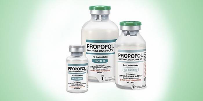 Propofol v liekovkách