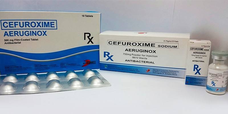 Linha de produtos Cefuroxime