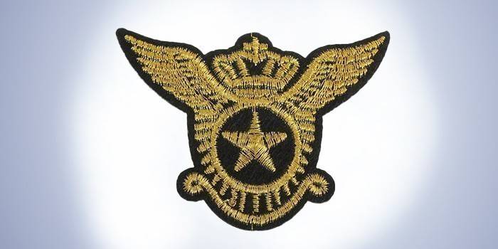 Escudo de armas de Chevron, negro y dorado