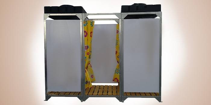 Chuveiro duplo com vestiário Economy 095 ARP-B250-Trio Suite