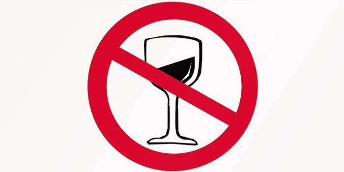 Zakaz spożywania alkoholu