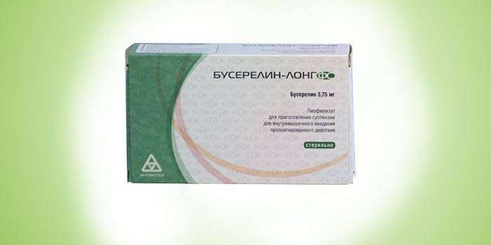 A droga Buserelin-Long no pacote