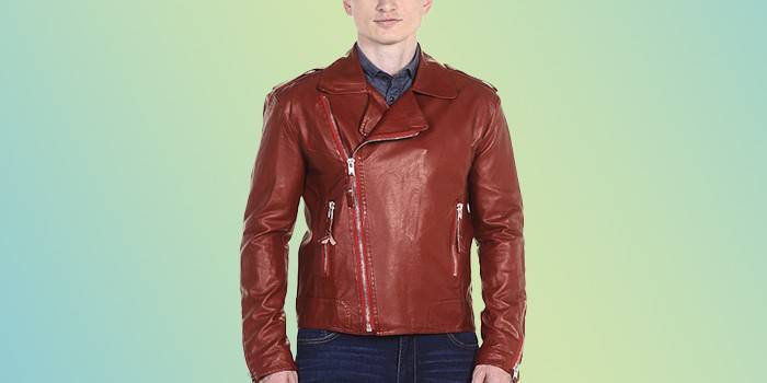 Jaqueta de couro masculina VipDressCode
