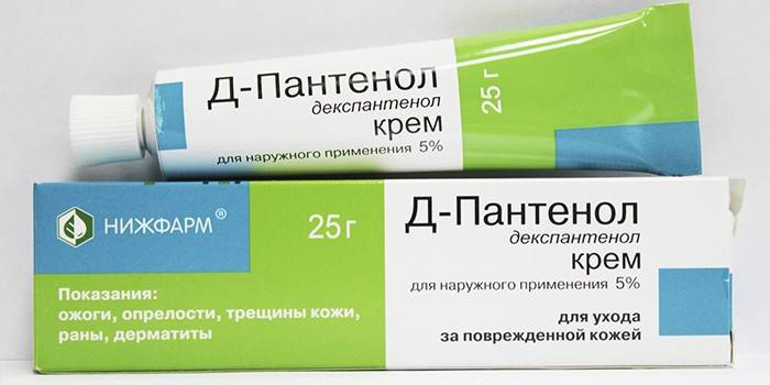 Krém D-panthenol v balení