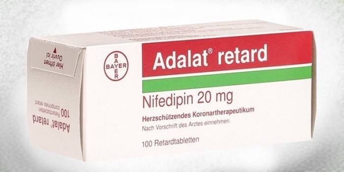Adalat retard v balení