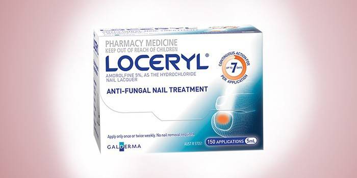 Loceryl przeciwgrzybiczy lakier w opakowaniu