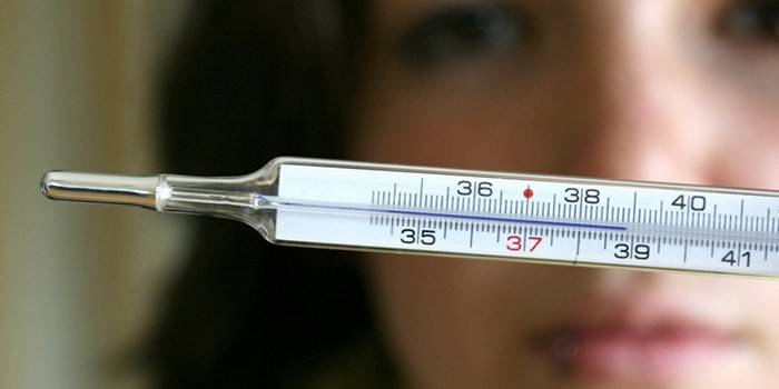 Alta temperatura em um termômetro