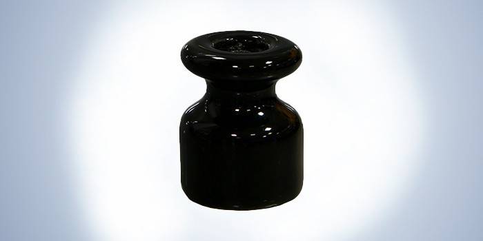 Isolador de cerâmica preta Retrika, Itália