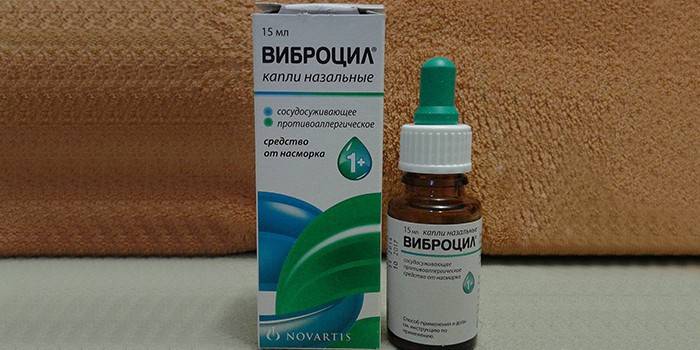 Vibrocil v balení