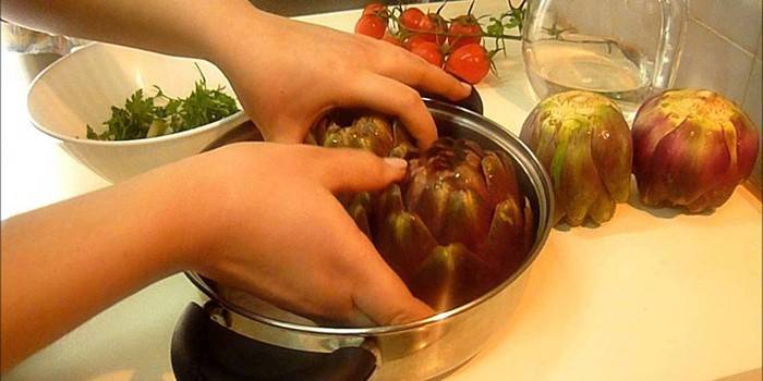 Preparação para cozinhar