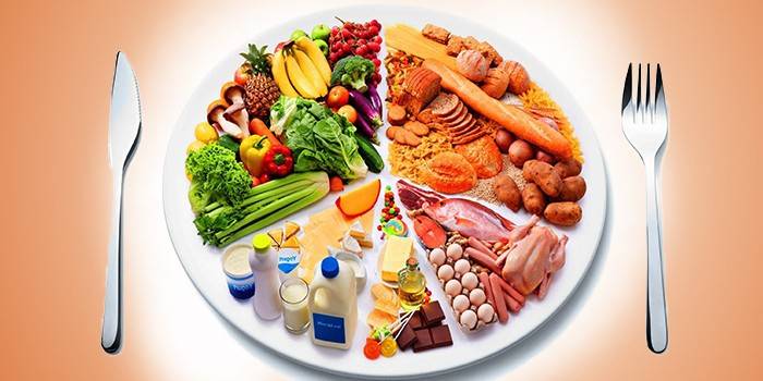 Dieta especial para el tratamiento del hígado.