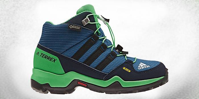Dziecięce buty trekkingowe adidas Terrex Mid GTX Core Black / Vista Grey
