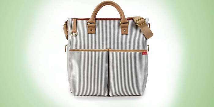 Bolso a rayas de edición especial Skip Hop Duo