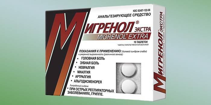 Balenie Migrenol Extra