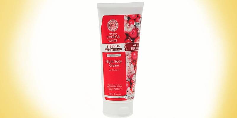 Natura Siberica Lingonberry wybielający krem do ciała