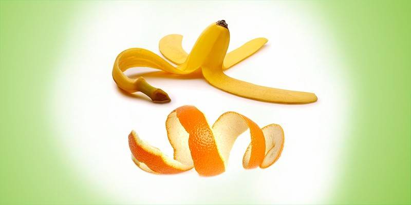 Skórka owoców cytrusowych i bananów