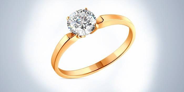 Oro con circonita cúbica