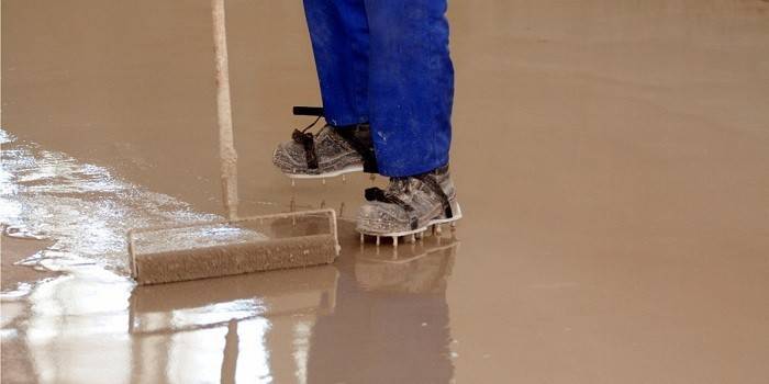 Instalación de un piso a granel