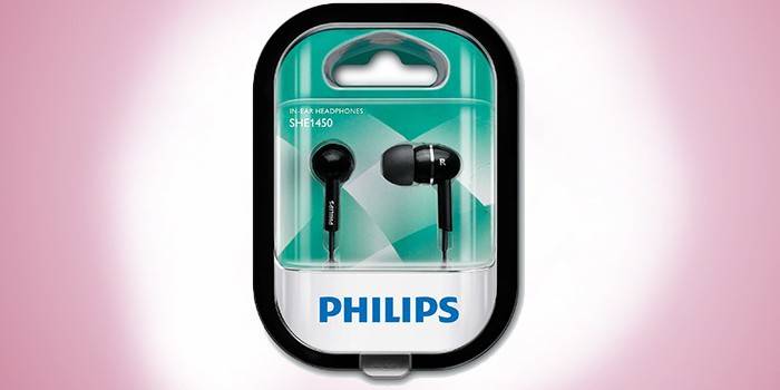 Fones de ouvido a vácuo Philips SHE1450