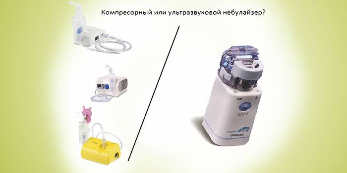 Inalador ultra-sônico e compressor
