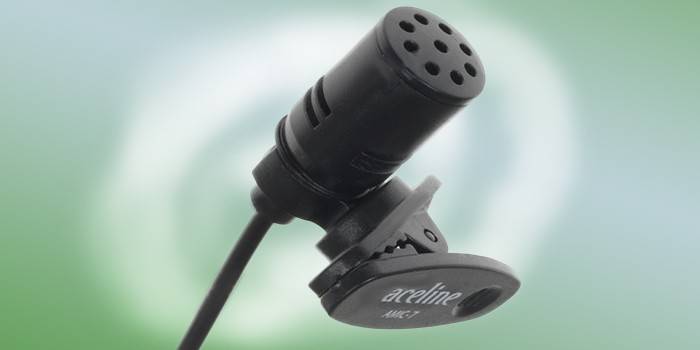 Prendedor de roupa de microfone Aceline AMIC-7