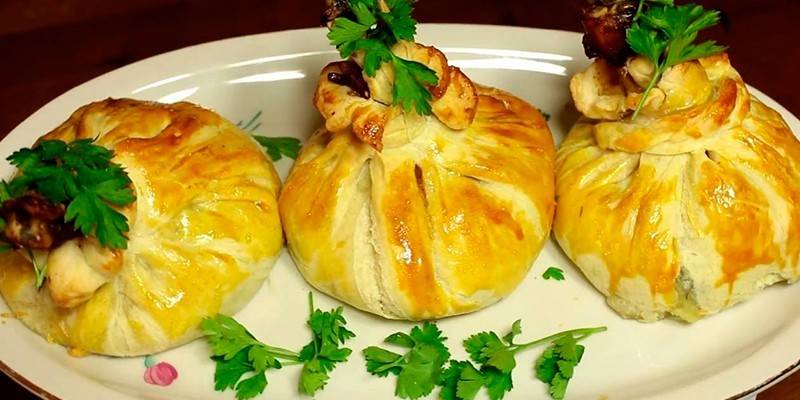 Muslos de pollo en masa de papa