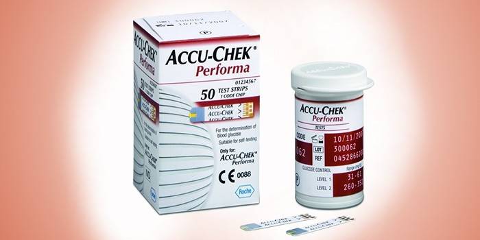 Pakowanie pasków testowych do glukometru Accu-Chek Performa