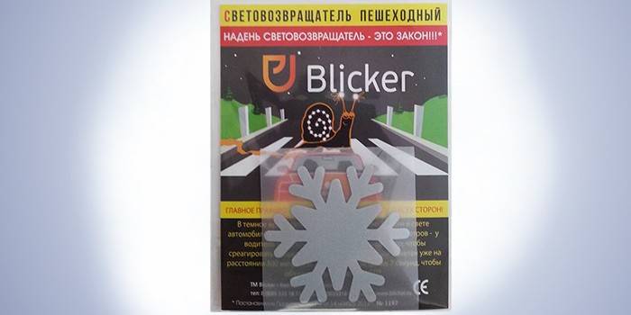 Pegatina reflectante Blicker Snowflake