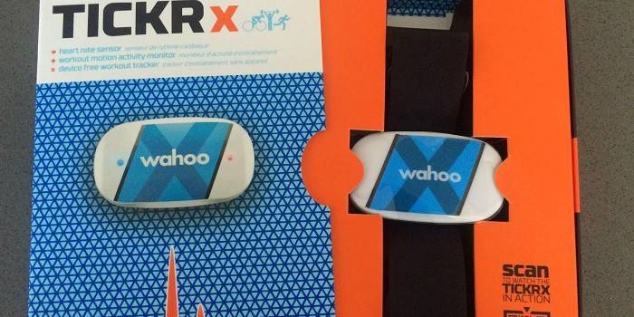 Monitor cardíaco Wahoo TICKR X Heart Workout por embalagem