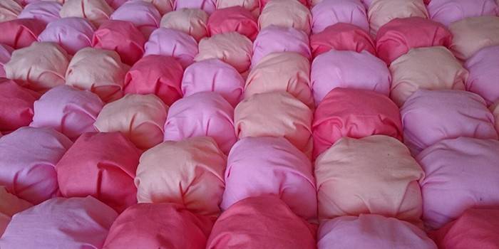 Pripravená prikrývka z marshmallow