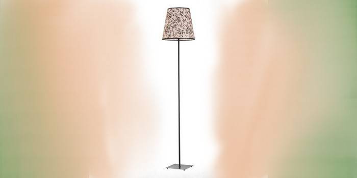 Abajur de piso com estampa floral Alfa WIKTORIA 16849