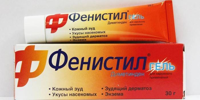 Gel de embalaje Fenistil