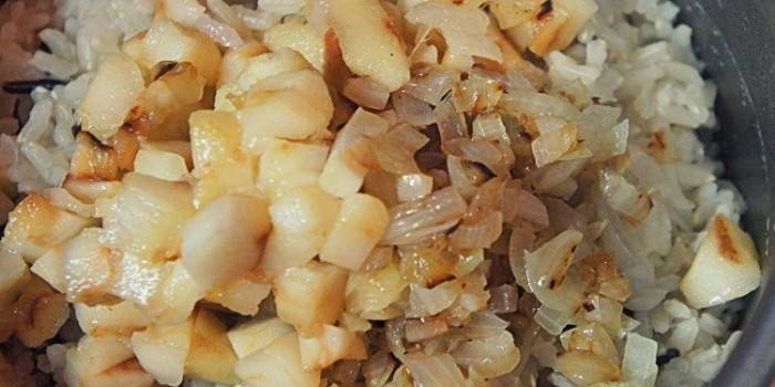 Arroz com cebola