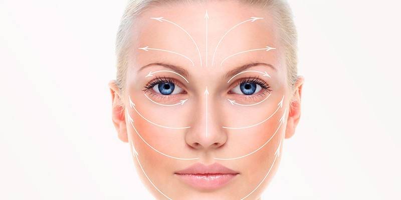 Lineas de masaje facial