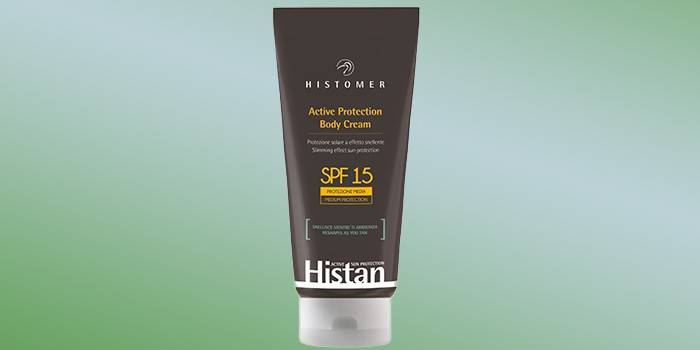 Creme para o corpo protetor solar Histan Histomer, SPF 15
