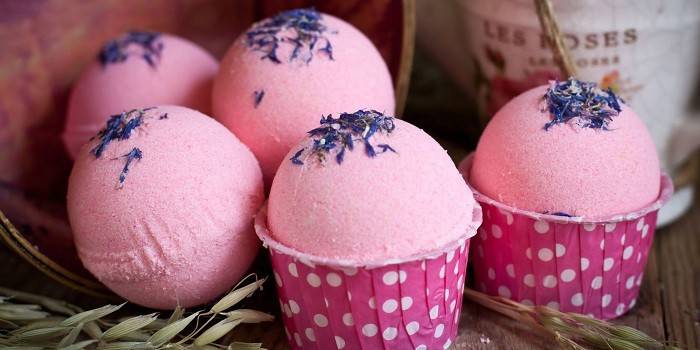 Bombas de banho de pet lavanda