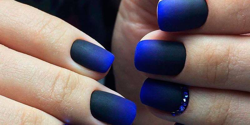 Acabado azul mate