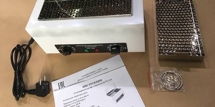 Esterilizador e instrucciones