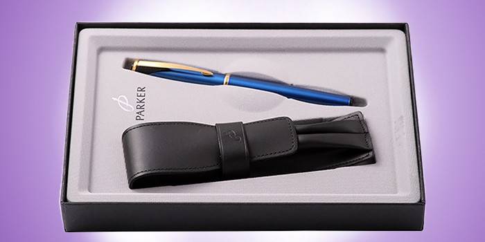 Pióro i pióro w kolorze Parker Inflection Marine Blue M.