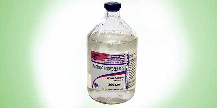 Solución de glucosa en vial